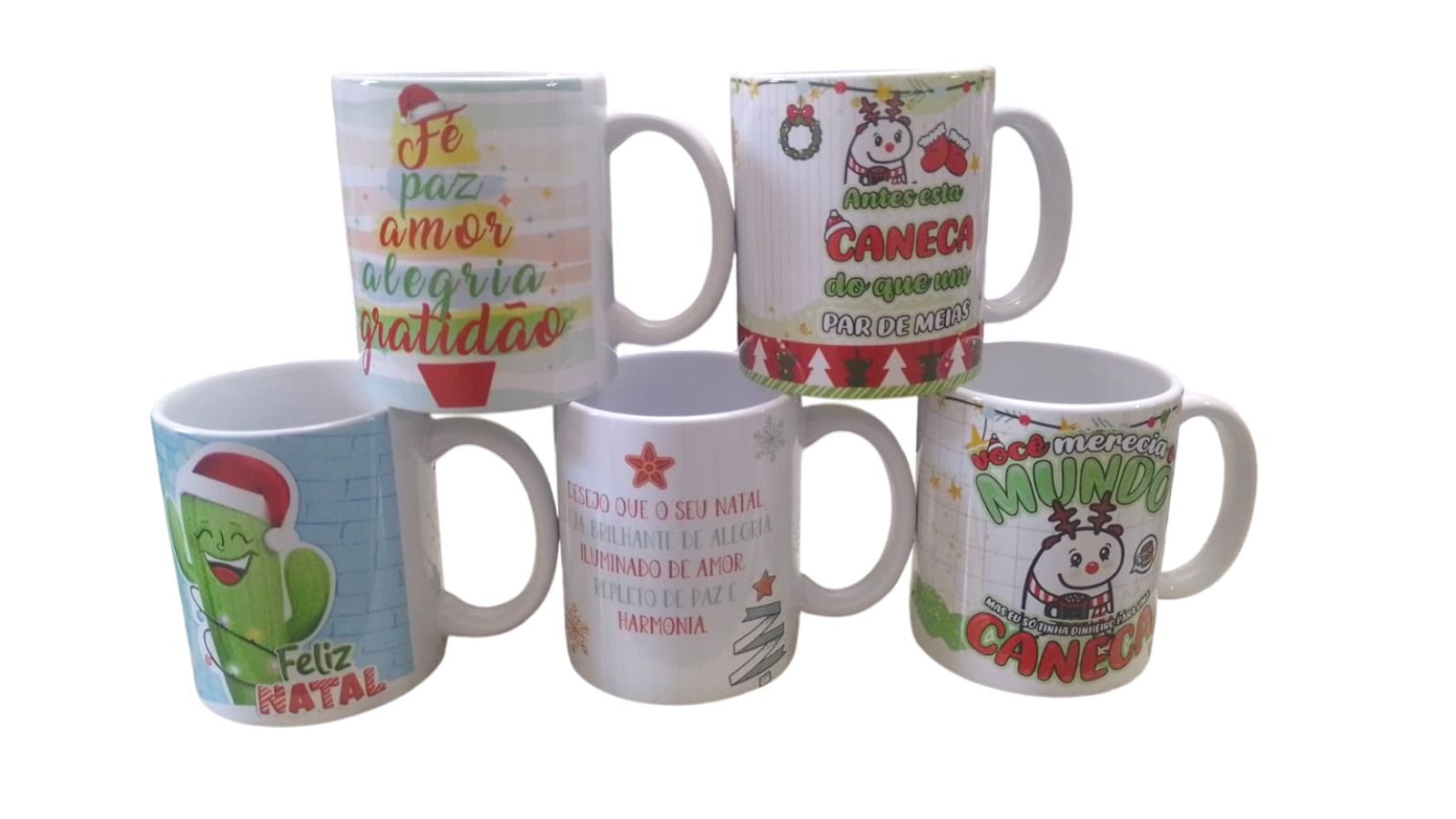 CANECA NATAL PORCELANA